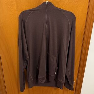 Vuori Men's Dark Brown Zip Up Sweater